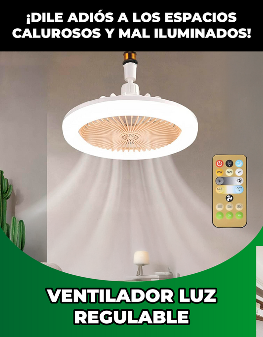 Ventilador Luz Regulable